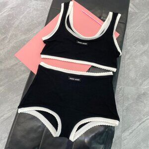 Miu Miu elegant two-piece swimsuit (without padding) Size S